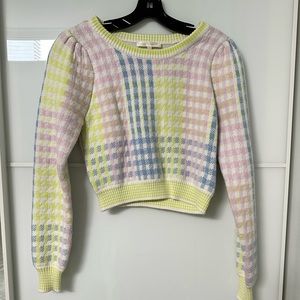 Selling brand new LoveShackFancy Dolana crop sweater in size small